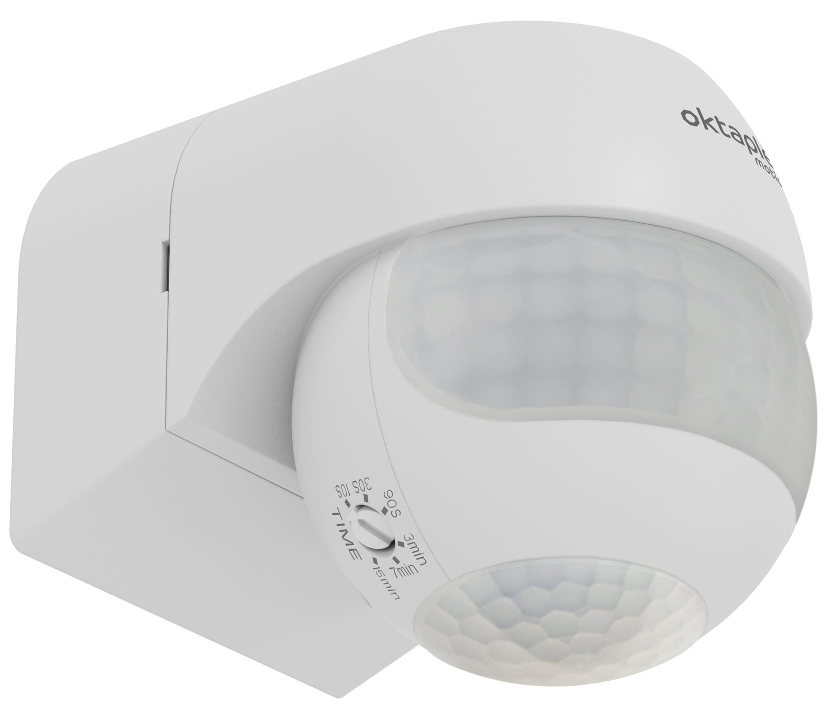 Oktaplex Anja Bewegingsmelder voor buiten, IP44, wit, 12 meter bereik, PIR-bewegingssensor