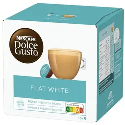 Nescafe Dolce Gusto Kaffeekapseln »Dolce Gusto Flat White« 16 Stück weiß