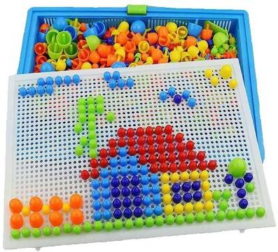 Perfect Picks Market Piece Mushroom Nail Puzzle Kids Educational Toy Puzzle Board Creative Peg Game Piece Mushroom Nail Puzzle Kids Educational Toy Puzzle Board Creative Peg Game