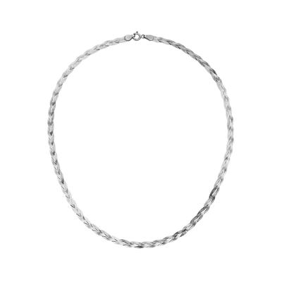 Kette ohne Anhänger FIRETTI "Schmuck Geschenk Silber 925 Halsschmuck Halskette Heringbonekette", silber (silberfarben), Halsketten, Damen, Silber 925 (Sterlingsilber), L: 42 B: 4mm, B:4mm