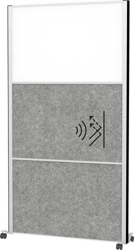 Maul Stellwand Weiß, Dunkelgrau Metall, Stahlblech, Vlies 9603195