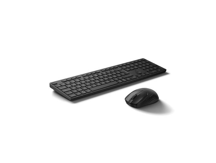 HP Ensemble clavier et souris hybride multi-appareils 490C, Taille réelle (100 %), Sans fil, RF sans fil + Bluetooth, Plunger key switch, Noir, Souris