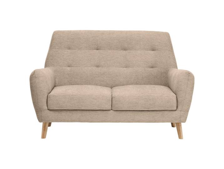 Carryhome 2-Sitzer-Sofa, Braun, Holz, Eiche, massiv, 160x105x84 cm, Typenauswahl, Rücken echt, Wohnzimmer, Sofas & Couches, Sofas, 2-Sitzer Sofas