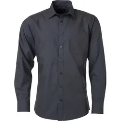 James & Nicholson Herren Popeline Hemd langarm JN678 carbon M