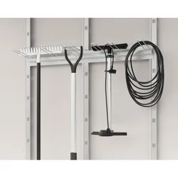 Hörmann Ecostar Gerätehalter für "Euroline" und "Juno" Gerätehäuser,silber,96 cm