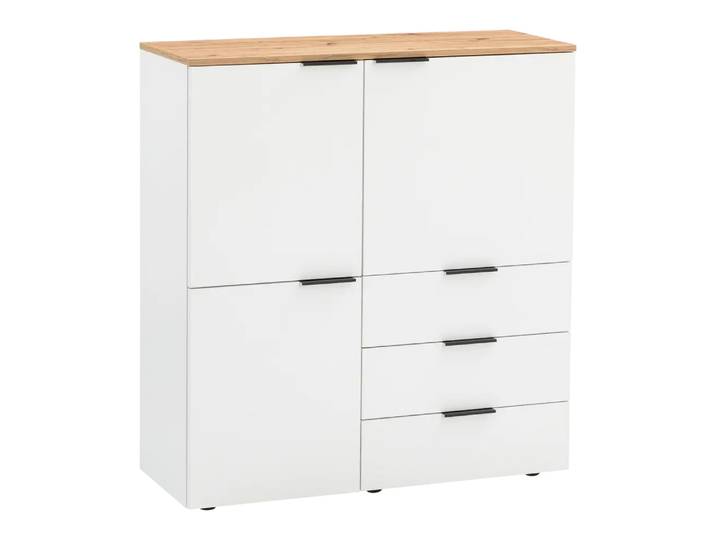 Highboard Weber, One, weiss, Holzwerkstoff