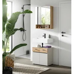Badezimmer Aqua Eichefarben/Kaschmir 2-teilig