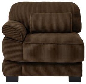 Loedds 39-inch 1-Seat Corduroy Sofa with Convertible Design, Ottoman and Armless Design for Living Room