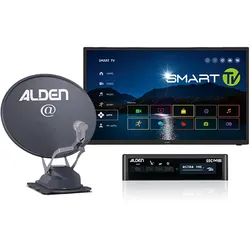 Alden Onelight@ EVO 60 Satellitenanlage Platinium mit S.S.C HD-Steuermodul und LED Smartwide TV 24 Zoll