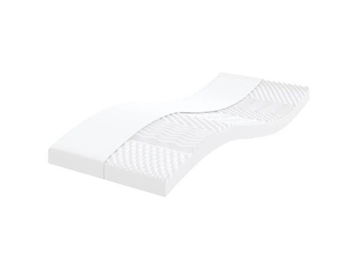 Kaltschaummatratze, vidaXL, Schaumstoffmatratze Weiß 90x210 cm 7-Zonen Härtegrad 20 ILD