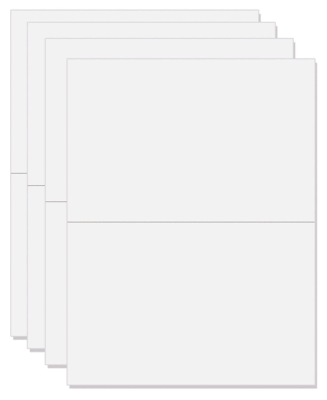 LUMA Einlegeblätter für Karten 23 cm x 17.5 cm weiß LUEB01