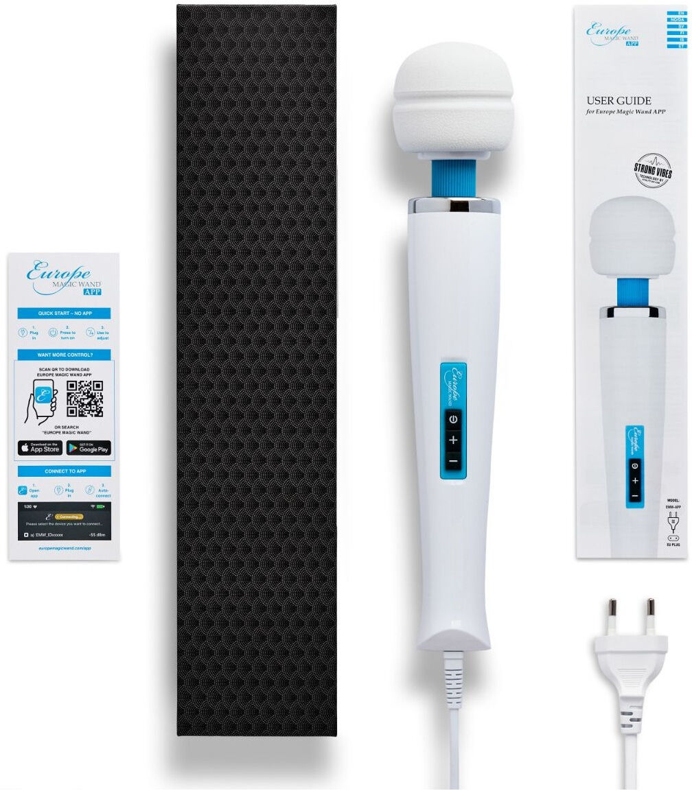 Vibromasseur Europe Magic Wand avec contrôle par application