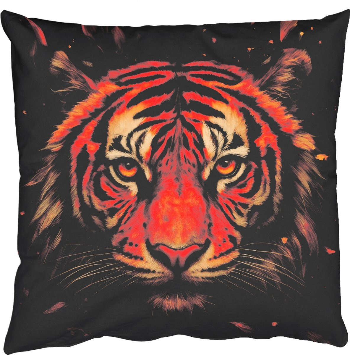 PillowMonkey Sierkussen Bladeren Tijger Oranje 60x60 cm