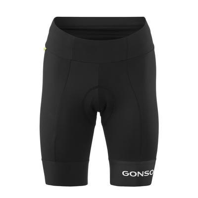 Fahrradhose GONSO "Essential Shorts Kit W", Damen, Gr. 38, Normalgrößen, schwarz, 78% Polyamid, 22% Elasthan, Hosen Fahrradhose, Formbeständig, strapazierfähig, hohe Bewegungsfreiheit
