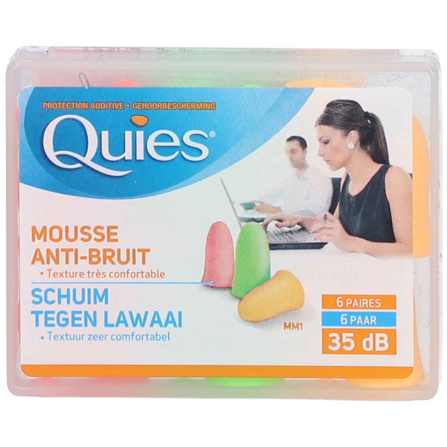 Quies Gehoorbescherming Schuim 6 St Ohrstöpsel