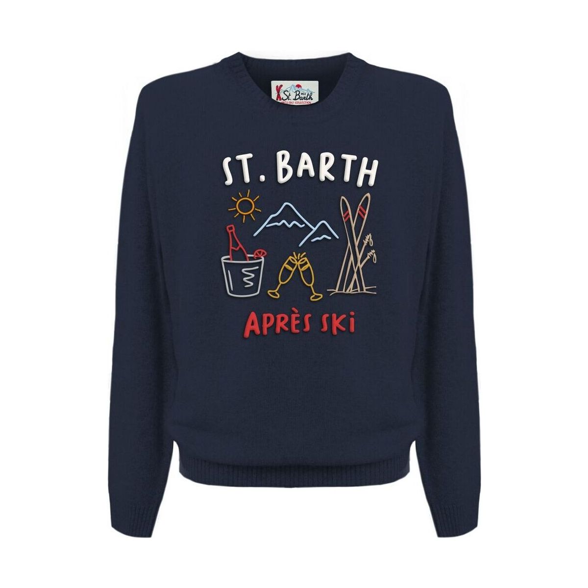 MC2 Saint Barth Heron Round-neck Sweater sb apres ski draw 61 emb (00226M) XL HER000100226M-00226M-XL
