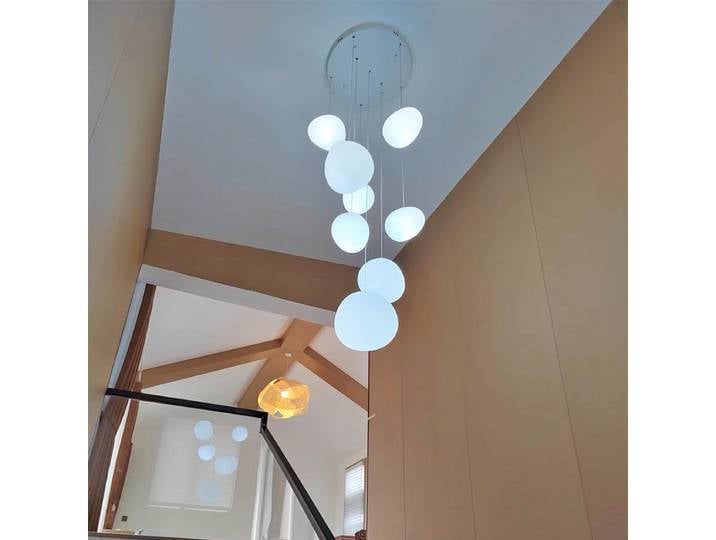 Décoration intérieure luxueuse de style nordique, lampes de salon, lustres de salle à manger, lustres d'escalier, équipement d'éclairage intérieur