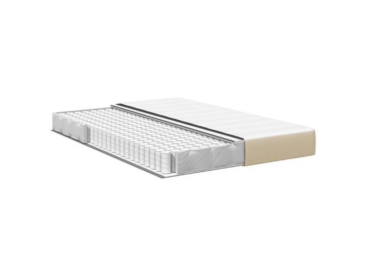 FAF-NEUF* Matelas à ressorts ensachés - densité incomparable - Vert clair et gris moyen 140x190x20 cm Tissu JUIN261470