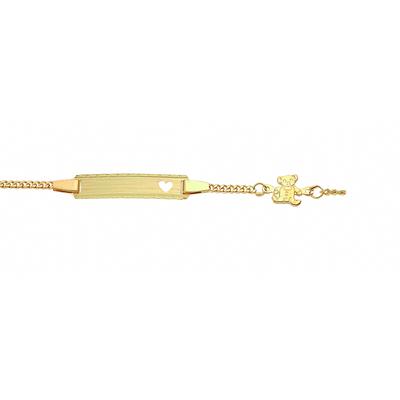 ID Armband ADELIA´S "14 cm ID - Armband 333 Gold ( 8K )", gold, Armbänder, Damen, 14cm, Gold, Goldarmband
