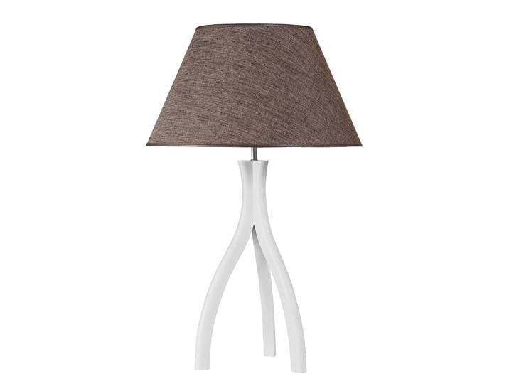 home24 Tafellamp Raahe IV 45 x 69 x 45cm bruin/bruin linnen E27