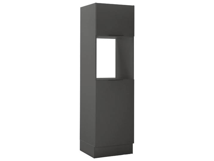 Carryhome Geräteumbauschrank Multan, Graphit, einzeln stellbar, 60x211x57 cm, individuell planbar, Küchen, Küchenmöbel, Küchenschränke, Geräteumbauschränke