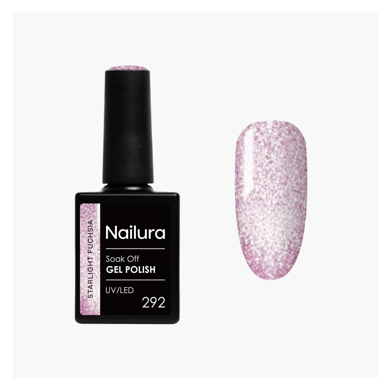 Nailura - Gel Polish 292 - Starlight Fuchsia - 10 ml (Fuchsia, Starlight Fuchsia, Sternenfuchsia, Gel-Effekt Nagellack) (70311)