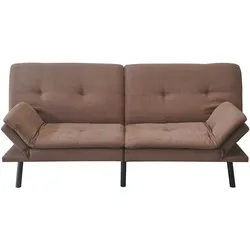 HTI-Living, Sofa + Bettsofa, Schlafsofa Braun Kato (2-Sitzer)