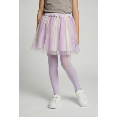 Minirock NAME IT "NMFDOTIANA SKIRT", Mädchen, Gr. 122, bunt (lavender fog), Tüll, Obermaterial: 100% Polyester, gestreift, Basic mini, Röcke Minirock