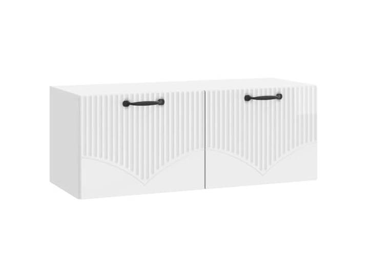 KUPTYERFG TV Board Wandhängend Lowboard Hochglanz Weiß 78,5x31x30 cm Schwebendes Hängeregal schafft Ordnung im Schlafzimmer und Wohnzimmer, bietet Stauraum für Mediengeräte und Dekoration.