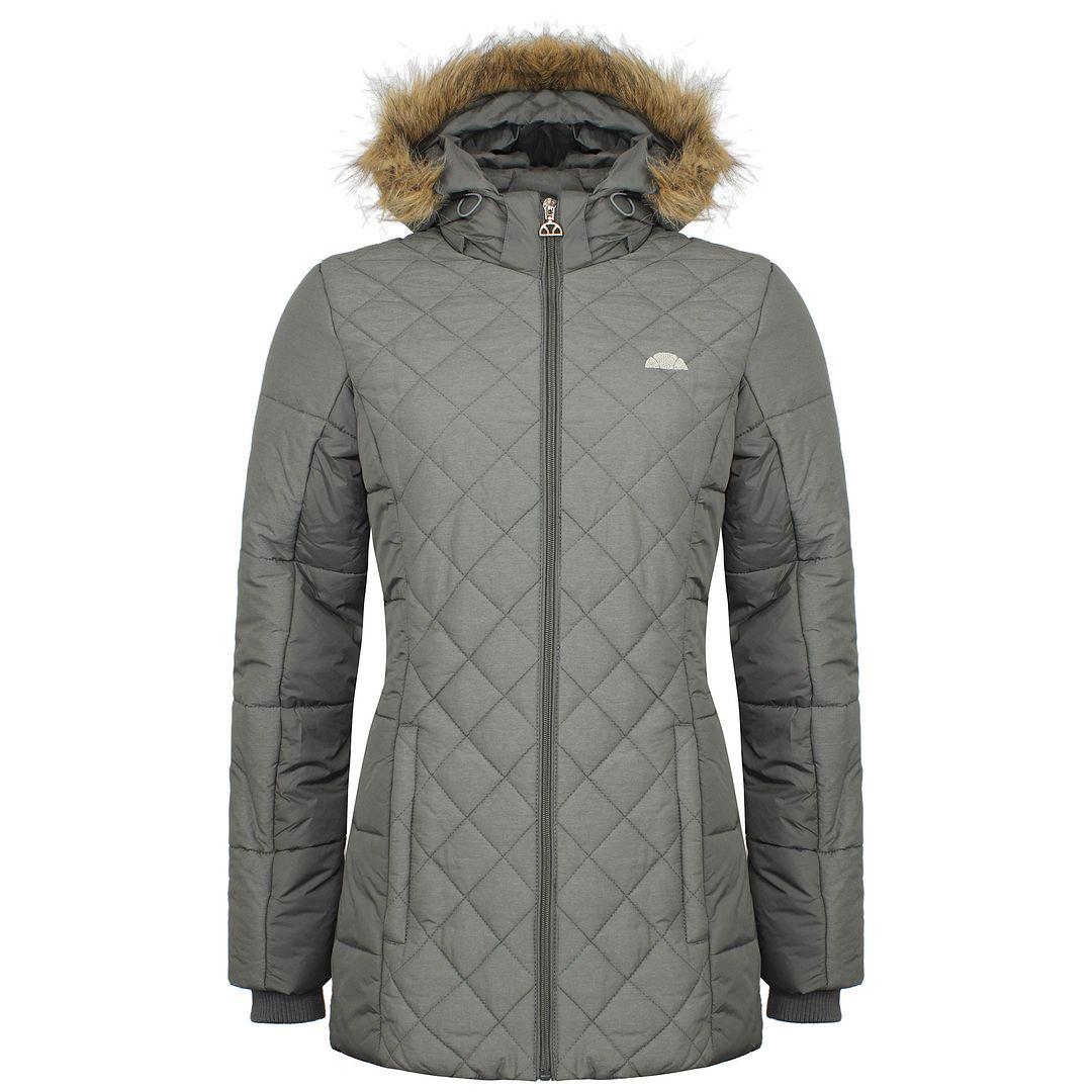 Ellesse Womens Dark Grey Kapuzenmantel