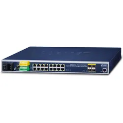 Planet IGS-5225-16T4S Netzwerk-Switch Managed L2+ Gigabit Ethernet (10/100/1000) 1U (16 Ports), Netzwerk Switch, Schwarz