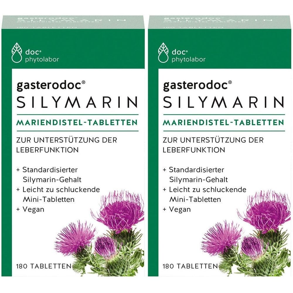 Gasterodoc Silymarin Mariendistel Tabletten 2x 2x180 St