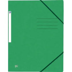 Oxford Eckspannmappe Top File+ A4 390g grün