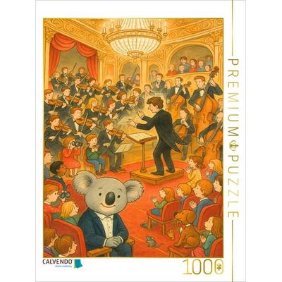 CALVENDO Puzzle Klangzauber im Konzertsaal mit Koala | 1000 Teile Lege-Größe 64x48cm Foto-Puzzle für glückliche Stunden