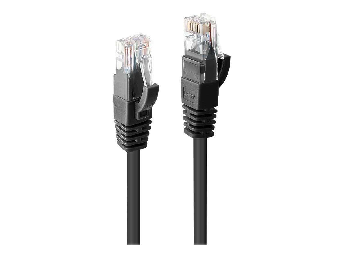 Lindy patchkabel Cat6 U/UTP, zwart, 0,30 meter