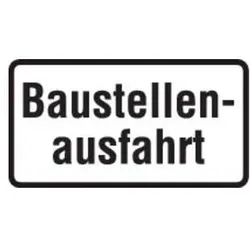 Magni, Sicherheitskennzeichnung, ZZ.1007-33, 330x600mm Baustellenausfahrt RAL-Gütezeichen Folie RA2