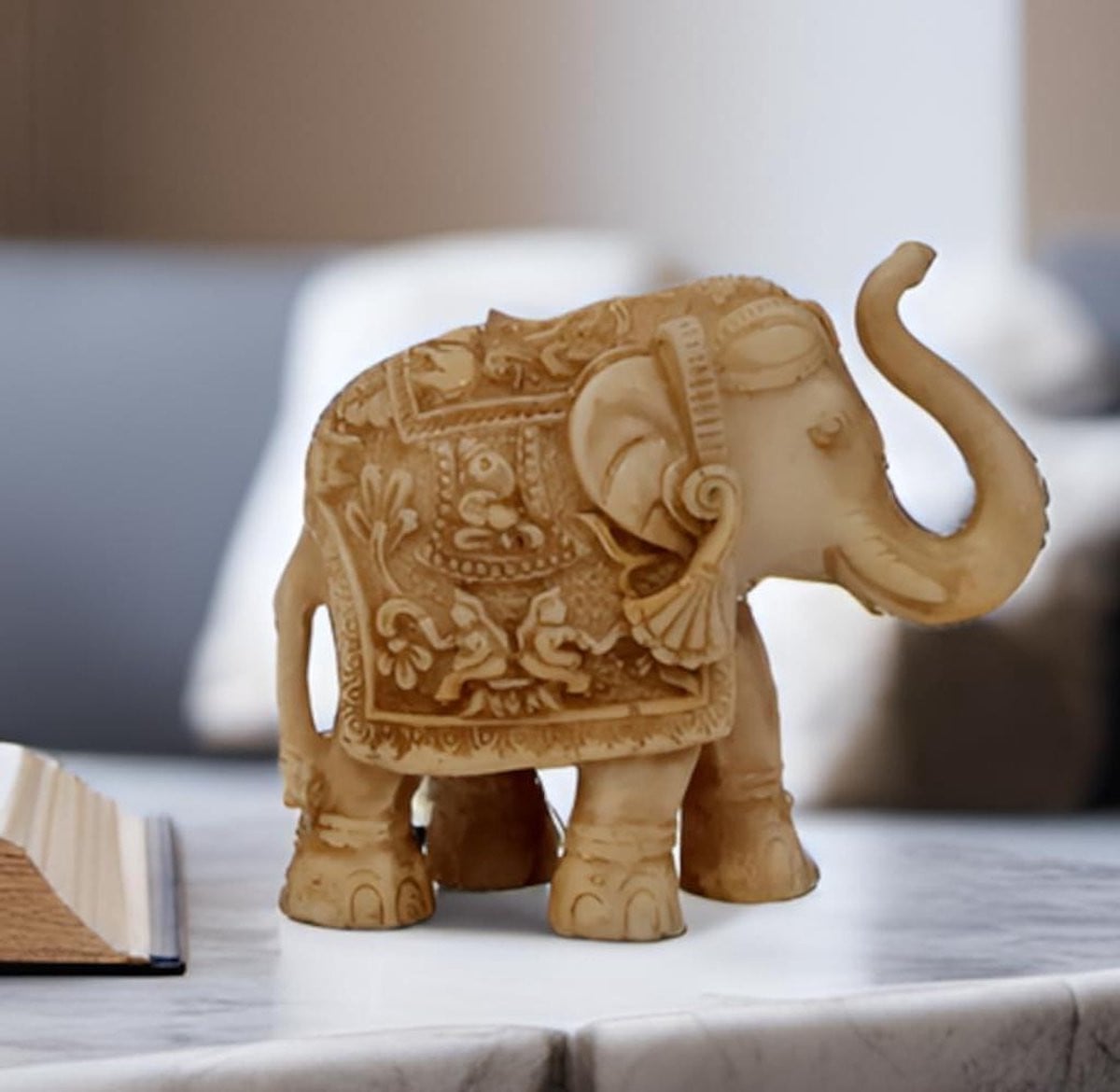 Hindoestaanse Olifant Mythologie Beeld Multicolor 370 Gram