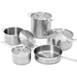 Bartscher T4P1 A130442 Kochtopf-Set, Pfannenset + Topfset, Silber