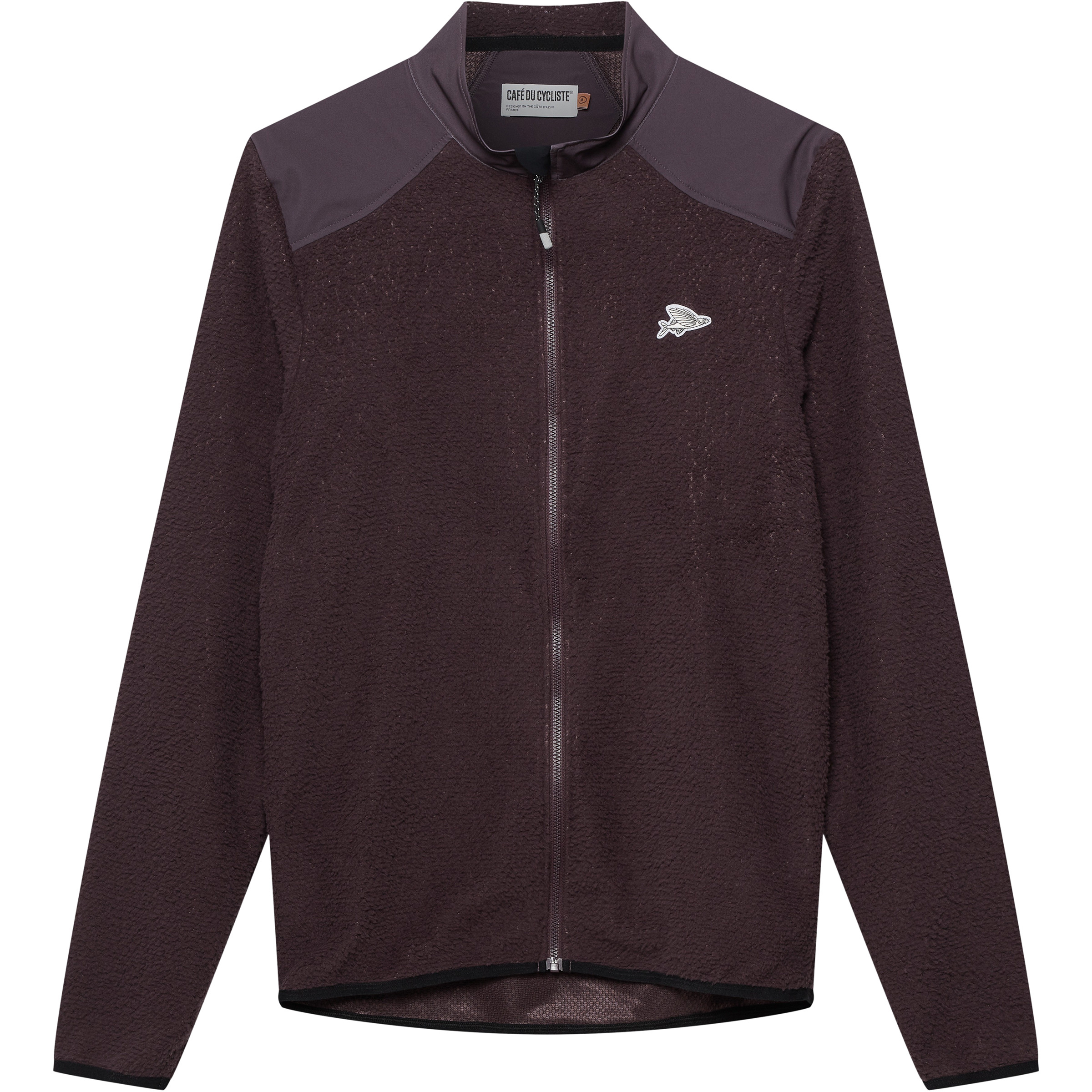 Café Du Cycliste Ella Herren Fleecejacke grau Größe S Trekking Windabweisend Primaloft