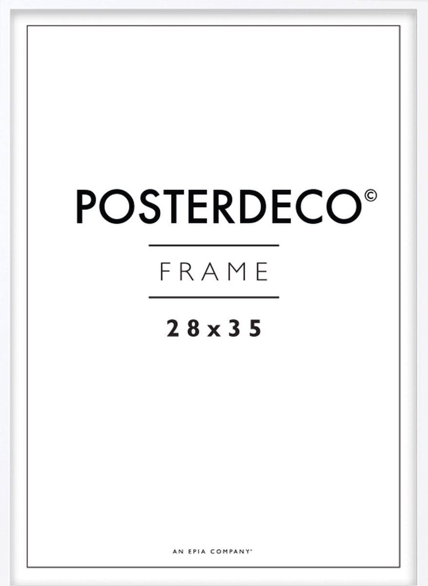 Framewinkel Premium Houten Fotolijst Wit - Fotomaat 28x35 cm