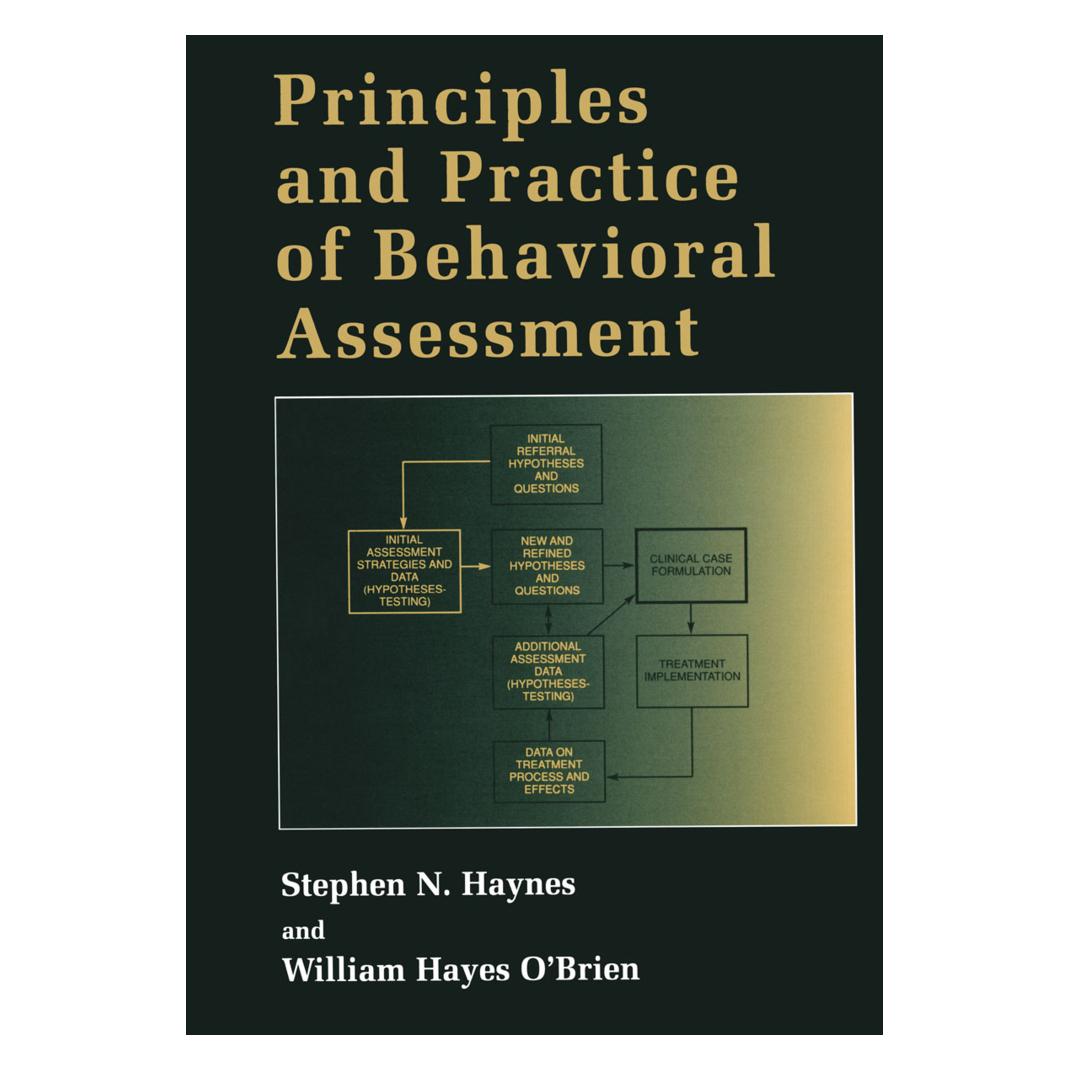 Springer Principles and Practice of Behavioral Assessment (Englisch, Softcover, Stephen N. Haynes, William Hayes O'Brien) (55525394)