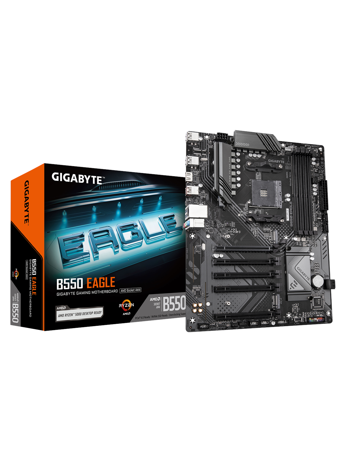 GIGABYTE B550 EAGLE Mainboard - AMD B550 - AMD AM4 - DDR4 RAM - ATX