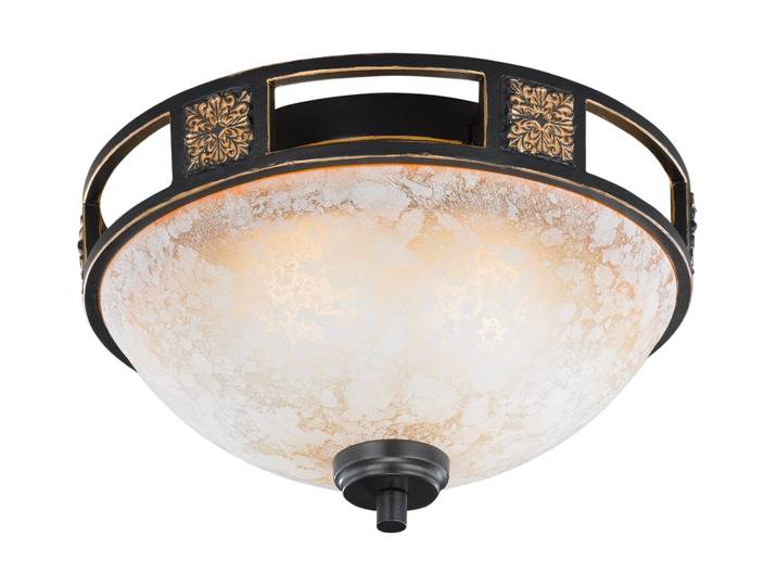 TRIO LEUCHTEN Deckenleuchte Quinta , braun, Leuchten, Deckenlampe, Leuchtmittel tauschbar, Deckenleuchte