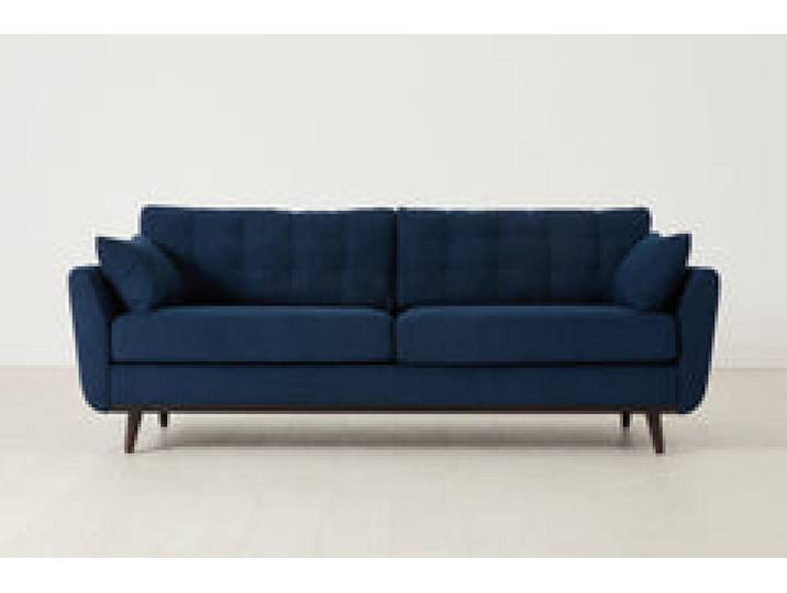 Dreisitzer-Sofa Model 10, Atlantikblau