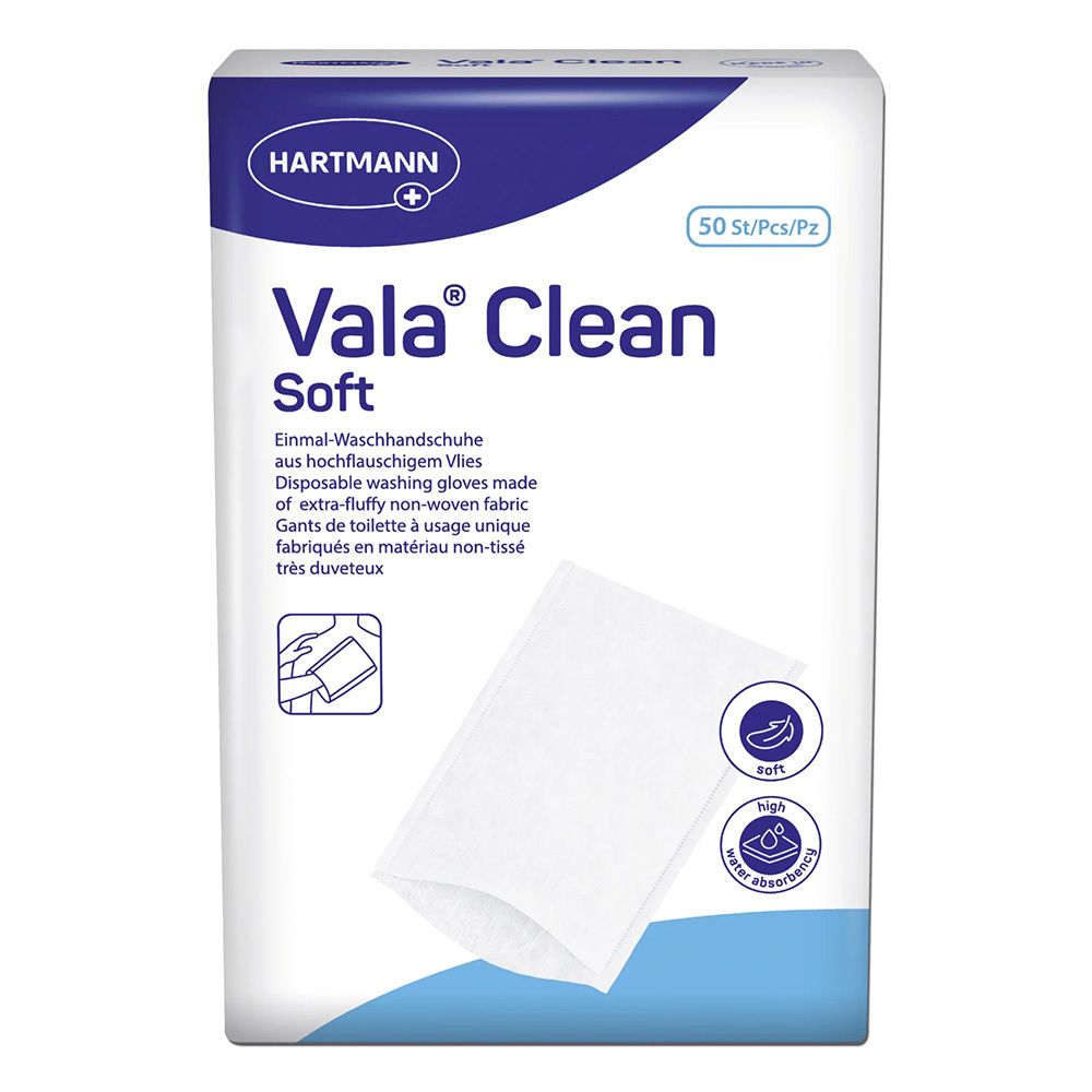 Valaclean soft Einmal-Waschhandschuhe 24x50 St Handschuhe