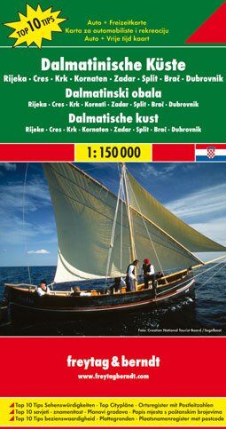 Freytag-Berndt und Artaria KG - Dalmatinische Küste, Rijeka-Cres-Krk-Kornaten-Zadar-Split-Brac-Dubrovnik. Autokarte. 1 : 150 000. - Preis vom 09.10.2026 07:28:09 h