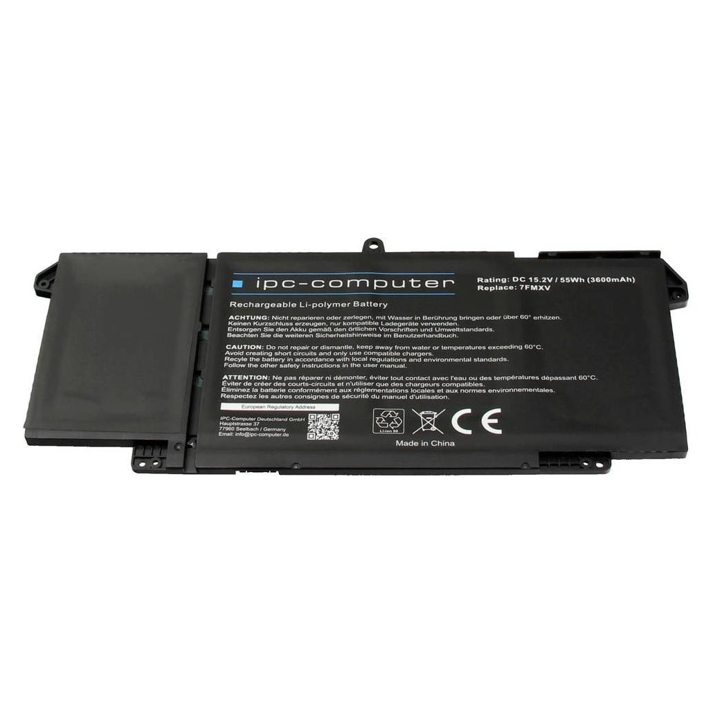 IPC ipc-computer Notebook-Akku Akku 7FMXV REPLACE 15.20 V 3600 mAh IPC-Computer (3600 mAh) (7FMXV REPLACE)