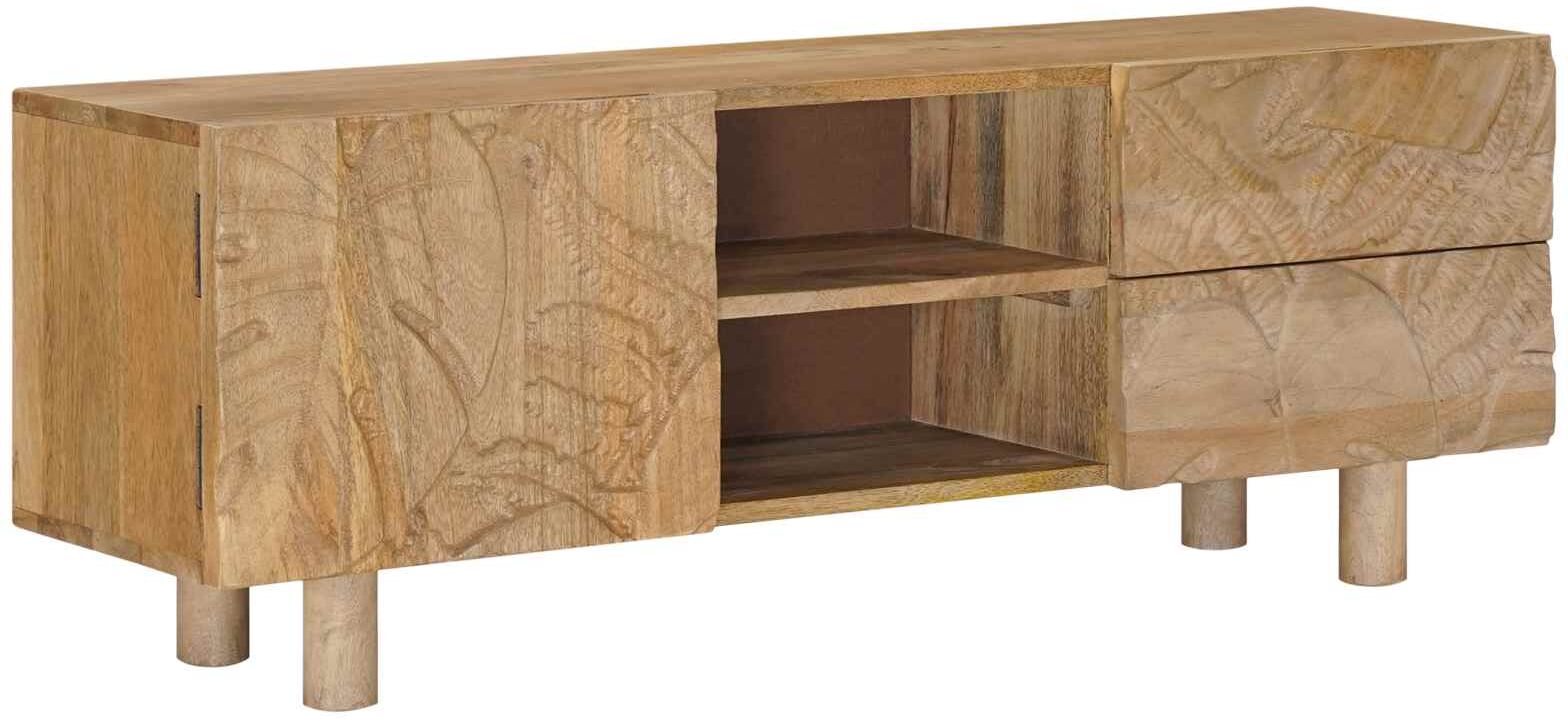 vidaXL Meuble TV avec tiroir avec étagère avec porte 110 x 30 x 40 cm
