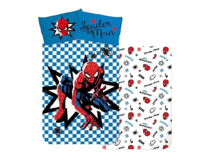 Spiderman Babydekbedovertrek 100x135 + Kussensloop 40x60 Katoen Marvel
