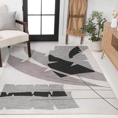 JONATHAN Y Shelby Coastal Vintage Abstract Palm Leaf Indoor/Outdoor Area Rug
